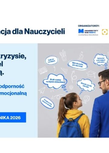 Uczeń w kryzysie, nauczyciel pod presją. Bezpłatna konferencja online dla nauczycieli